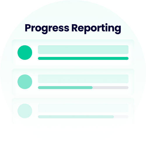 A screenshot from Portal365 shows project report and activities progress